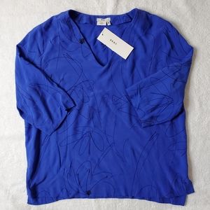 DKNY 3/4 Quarter Sleeve Printed Blou…